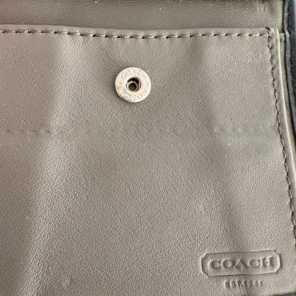 Coach men’s black leather wallet 2013 - Picture 9 of 11